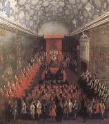 Peter Tillemans Queen Anne at the House of Lords (mk25) oil painting reproduction
